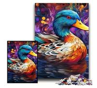 1000 Piece Jigsaw Puzzle Colorful Duck cardboard Jigsaw Puzzles for Adults 26x38 cm for Home Decor, Brain Training