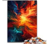 1000 Piece Jigsaw Puzzle Colorful Explosion Galaxy Jigsaw Puzzles Family Game Night Challenging And Rewarding Visual Experience (Size 50x75cm)