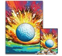 1000 Piece Jigsaw Puzzle Colorful Golf Puzzles for Adults Ideal for Lover, Perfect Christmas, New Year, Valentine's Gift 26X38CM/10.23x14.96inch