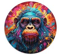 1000 Piece Jigsaw Puzzle Colorful Gorillas 1000 Piece Jigsaw Home Activity for Holidays,Birthdays,and Family Game Nights (67.5x67.5cm)