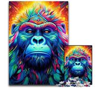 1000-Piece Jigsaw Puzzle Colorful Gorillas Jigsaw Puzzles Challenging Brain Teaser for Teenagers, Family Game Night Fun 50x75CM/19.68x29.52inch