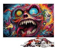 1000 Piece Jigsaw Puzzle Colorful Hell Monster Puzzle for Adults Paper Jigsaw Puzzles Challenging Game 1000 PCS(38x26cm)