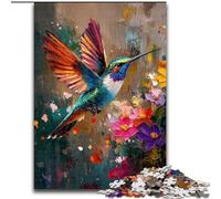 1000 Piece Jigsaw Puzzle Colorful Hummingbird Jigsaw Puzzles for Adults 1000 Piece An for Christmas Or Birthdays (Size 50x75cm)