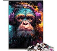 1000-Piece Jigsaw Puzzle Colorful Monkey 1000 Pieces Puzzles for Adults Educational & Fun Indoor Game for Home Decor (Szie 50x75cm)