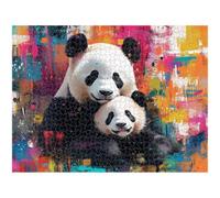 1000 Piece Jigsaw Puzzle, Colorful & Panda Wall Art, Wooden Puzzle, 1T#427