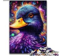 1000 Piece Jigsaw Puzzle Colorful Purple Duck cardboard Jigsaw Puzzles for Adults Colourful, Fun, Challenging & Brainteasing (Size 26x38 cm)