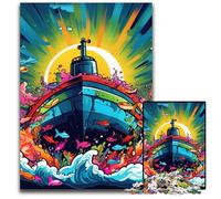 1000 Piece Jigsaw Puzzle Colorful Submarine Puzzles for Adults Ideal for Lover, Perfect Christmas, New Year, Valentine's Gift 26X38CM/10.23x14.96inch