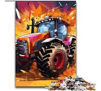 1000-Piece Jigsaw Puzzle Colorful Tractor 1000Pc Adults Jigsaw Puzzle for Teenagers, Family Interactive Game, Challenge Gift (Szie 26x38cm)