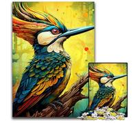 1000 Piece Jigsaw Puzzle Colorful Woodpecker Puzzles for Adults Ideal for Lover, Perfect Christmas, New Year, Valentine's Gift 50x75CM/19.68x29.52inch