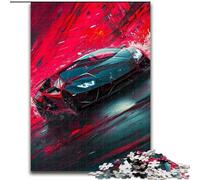 1000 Piece Jigsaw Puzzle Colourful Classic Sports Cars Made of Wood, Perfect Home Or Office Decor, Ideal 50x75cm DIY Art Decor