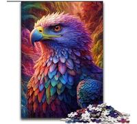 1000 Piece Jigsaw Puzzle Colourful Eagles Jigsaw Puzzles Made of Wood,Colorful Home Decor & Interactive Family Game, 1000pcs(50x75cm)