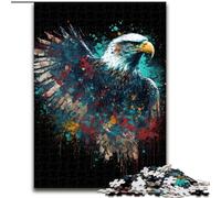1000 Piece Jigsaw Puzzle Colourful Eagles Wooden Jigsaw Family Bonding Activity, Home Decor Gift, Family Toy Game (Size 26x38cm)