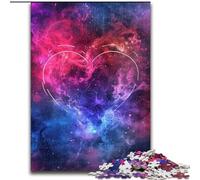 1000-Piece Jigsaw Puzzle Colourful Love Clouds Jigsaw Puzzle Made of Wood, for Birthdays, Christmas, Halloween, Thanksgiving, Easter 1000pcs(50x75cm)