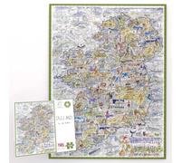 1000 Piece Jigsaw Puzzle - Comical Map Of Ireland by Tim Bulmer
