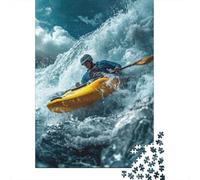 1000 Piece Jigsaw Puzzle, Conquering The Rapids, 38x26cm/1000pcs, for Adults, Winter Indoor Activity, Weekend Downtime And Cosy Evenings