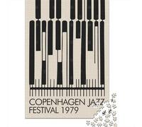 1000 Piece Jigsaw Puzzle, Copenhagen Jazz Fest, 52x38cm/1000pcs, for Adults, Shared Puzzle Activity, Relaxing Evenings And Time Together