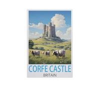 1000 Piece Jigsaw Puzzle,Corfe Castle Britain,Adults Children Paper Toy Educational Game(38x26cm)-AL48