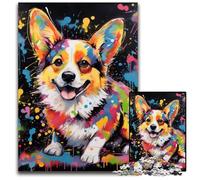 1000 Piece Jigsaw Puzzle Corgi cardboard Jigsaw Puzzles Relax & Challenge, Colorful Home Decor Art, for Friends 26X38CM/10.23x14.96inch