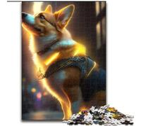 1000 Piece Jigsaw Puzzle Corgi Dog Made of Wood, Perfect Home Or Office Decor, Ideal 50x75cm DIY Art Decor