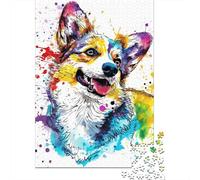 1000 Piece Jigsaw Puzzle Corgi Jigsaws Puzzles Paper Puzzle Assembly Toy Family Interactive Game 1000pcs (38x26cm)