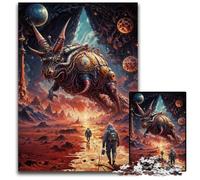 1000 Piece Jigsaw Puzzle Cosmic Alien QuestChallenging Puzzles Challenging Brain Teaser for Teenagers Family Fun Interactive Game 1000 PCS(75x50cm)