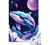 1000 Piece Jigsaw Puzzle, Cosmic Polygon Whale, 70x50cm/1000pcs, for Adults, Family Activity, Time Around The Table And Weekend Downtime