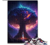 1000 Piece Jigsaw Puzzle Cosmic World Tree of Life Made of Wood, Perfect Home Or Office Decor, Ideal 50x75cm DIY Art Decor