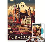 1000 Piece Jigsaw Puzzle Cracow's Enchantment | Family Games Challenging To Complete Suitable for desktop decoration 38x26cm