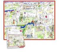 1000 Piece Jigsaw Puzzle - Cricket By Tim Bulmer - Comical 1000 Piece Puzzles for Adults Colorful Jigsaw Puzzle 66cm X 50cm Funny Sports Jigsaw Puzzles
