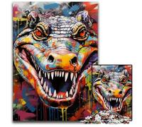 1000 Piece Jigsaw Puzzle Crow Graffiti Jigsaw Puzzles Challenging Brain Teaser for Teenagers, Family Fun Interactive Game 26X38CM/10.23x14.96inch