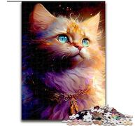 1000 Piece Jigsaw Puzzle Cute Cat Made of Wood, Perfect Home Or Office Decor, Ideal 50x75cm DIY Art Decor
