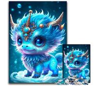 1000-Piece Jigsaw Puzzle Cute Dragon Baby Jigsaw Puzzles Challenging Brain Teaser for Teenagers, Family Game Night Fun 50x75CM/19.68x29.52inch