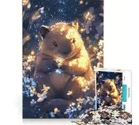 1000 Piece Jigsaw Puzzle Cute Wombat Dreamy Artwork - Little Paws, Brain Teaser Game, Decompressing Intellectual, Birthday Present, Gifts, 38x52cm