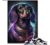 1000 Piece Jigsaw Puzzle Dachshund Made of Wood, Fun Activity for at Home 50x75cm DIY Decoration Brain Challenging