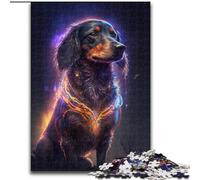 1000 Piece Jigsaw Puzzle Dachshund Made of Wood, Idea, Humorous Artwork, Detailed Artwork 50x75cm An for Christmas Or Birthdays