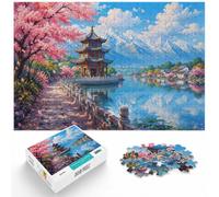 1000 Piece Jigsaw Puzzle, Dali China Landscape Painting, 1000pcs (70x50cm) | For shared winter evenings: Adult jigsaw puzzle with 1000 pieces gives puzzle fans a longer challenge for winter downtime.