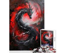 1000 Piece Jigsaw Puzzle Dance of The Dragon Educational Games Perfect Decoration Toy Wall Decor with Matching Poster And Trivia Sheet (50x75cm)