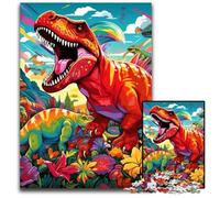 1000 Piece Jigsaw Puzzle Dinosaur Art Jigsaw Puzzles Challenging Brain Teaser for Teenagers, Family Fun Interactive Game 26X38CM/10.23x14.96inch