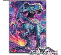 1000 Piece Jigsaw Puzzle Dinosaur Wooden Jigsaw 50X75CM Relaxing Entertainment, Home Decor
