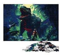 1000 Piece Jigsaw Puzzle Dinosaurs in The Jungle Puzzle for Adults Paper Jigsaw Puzzles Challenging Game (Size 38x26cm)