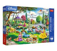 Trefl Premium Plus Quality Disney Princesses Picnic - 1000 Pieces, A Set of Puzzles with Favorite Characters for Adults and Children 14+ Years Old, Multicoloured, 10919