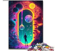 1000 Piece Jigsaw Puzzle Door to The Unknown 1000 Piece Jigsaw Puzzle with Family Interactive Game, for Ages 14+ Size 50X75CM