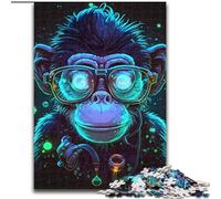 1000 Piece Jigsaw Puzzle Dr. Monkey Made of Wood, Fun Activity for at Home 50x75cm DIY Decoration Brain Challenging