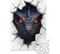 1000 Piece Jigsaw Puzzle, Dragon Breaking Through Wall, 38x26cm/1000pcs, for Adults, Family Activity, Time Around The Table And Weekend Downtime