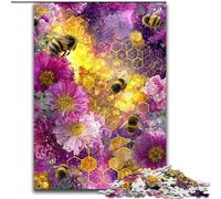 1000-Piece Jigsaw Puzzle Dream Bee Jigsaw Puzzles for Adults, 1000 Piece Home Wall Decor & Family Game Gift (size 26x38cm)