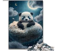 1000-Piece Jigsaw Puzzle Dreaming Panda Difficult Puzzles for Adults Perfect for Teenagers & Family Fun, for Birthdays (Size 26x38cm)