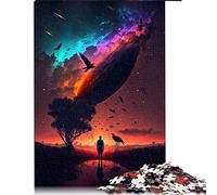 1000 Piece Jigsaw Puzzle Dreamy Surreal Sunset Jigsaw Puzzle Adult Cardboard puzzles Brain Teaser Puzzles For Adults （Size 26x38cm）