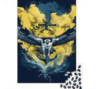 1000 Piece Jigsaw Puzzle Eagle Jigsaws Puzzles Paper Puzzle Assembly Toy Family Interactive Game 1000pcs (38x26cm)
