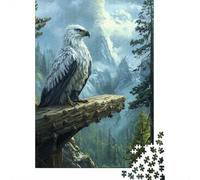 1000 Piece Jigsaw Puzzle, Eagle on Mountaintop, 52x38cm/1000pcs