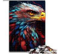 1000-Piece Jigsaw Puzzle Eagle's Head Jigsaw Puzzles Made of Wood, for Birthdays, Holidays, And Home Decor 1000pcs(50x75cm)